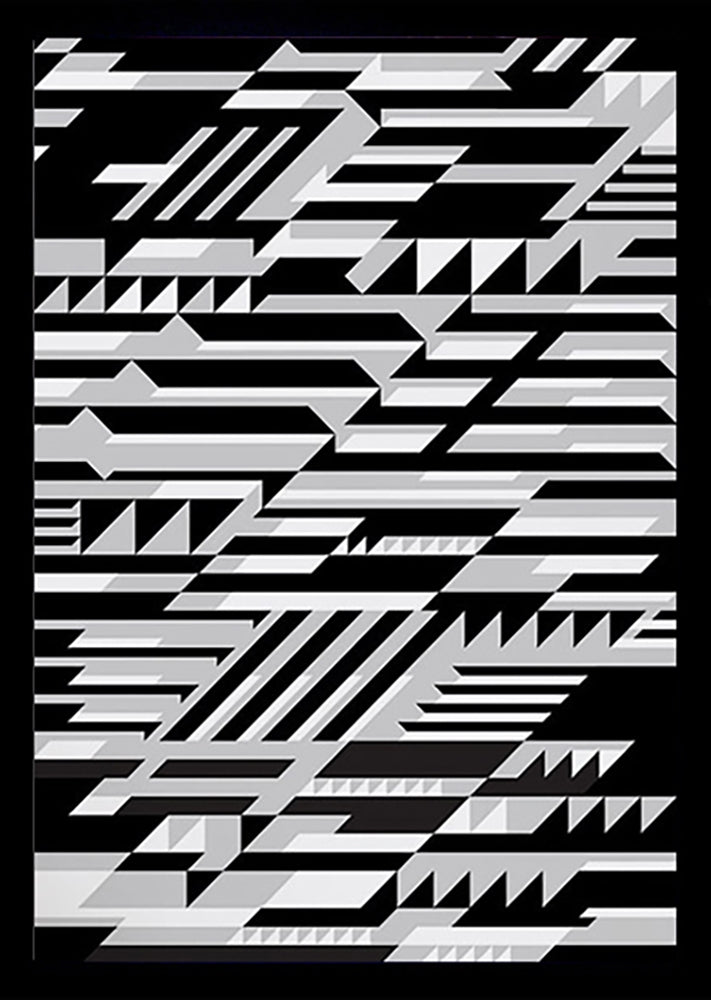 Pattern - Faster (Monochrome) Black frame