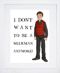 Father Ted - Father Dougal - Milkman White Frame