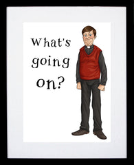 Father Ted - Father Dougal - What's Going On? Black Frame
