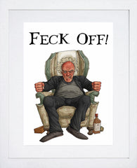 Father Ted - Father Jack - Feck Off White Frame