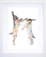 Animals Hare - Fight Club White Frame