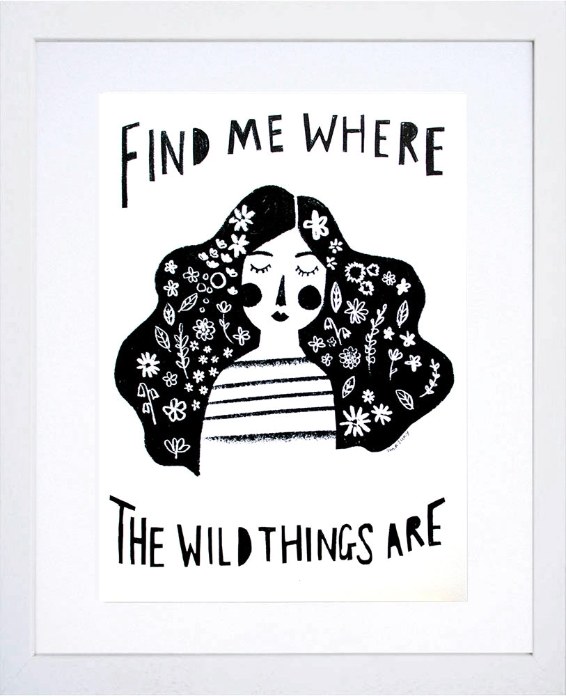 Other - Find Me Where The Wild Things Are White Frame