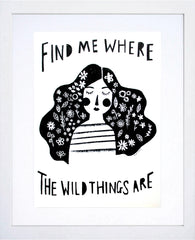 Other - Find Me Where The Wild Things Are White Frame
