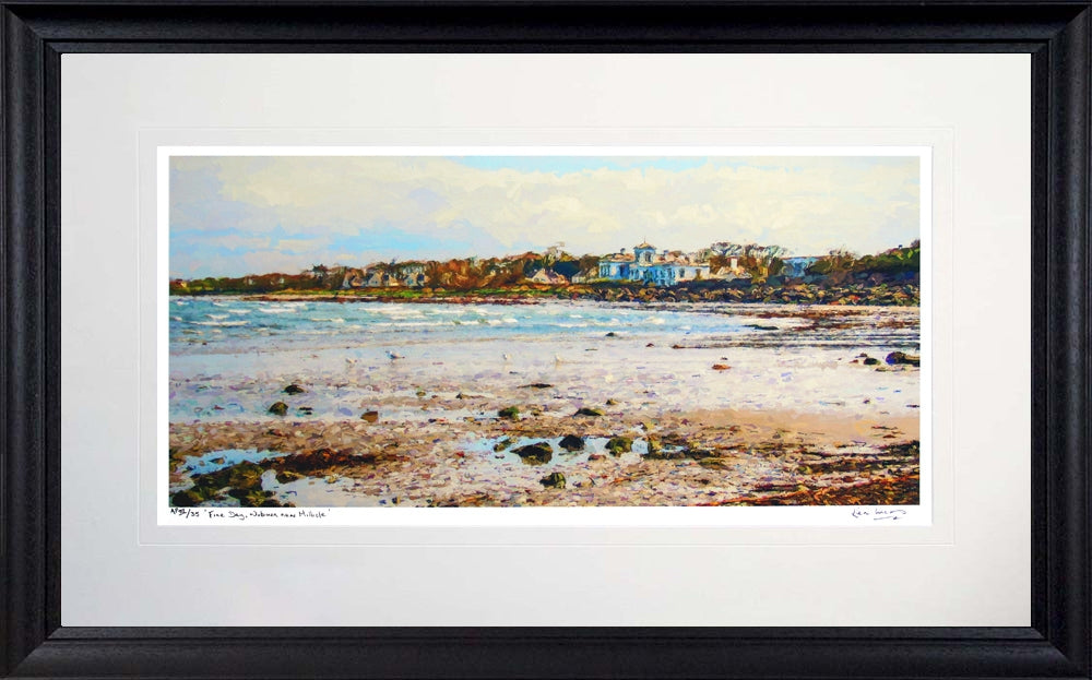 Co Down - Fine Day, Woburn Near Millisle Black Scoop Frame