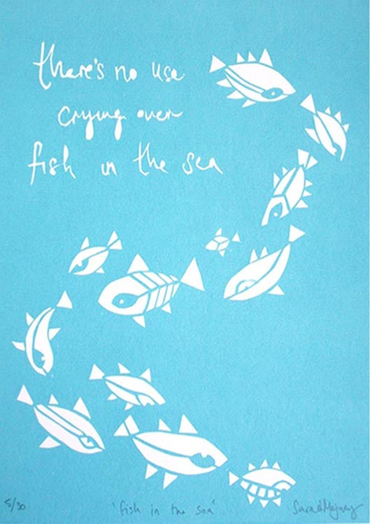 Screen Print - Fish in the Sea Unframed