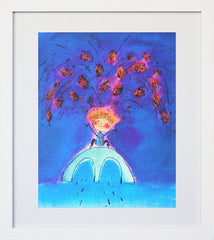 Fishes Turn To Wishes White Frame