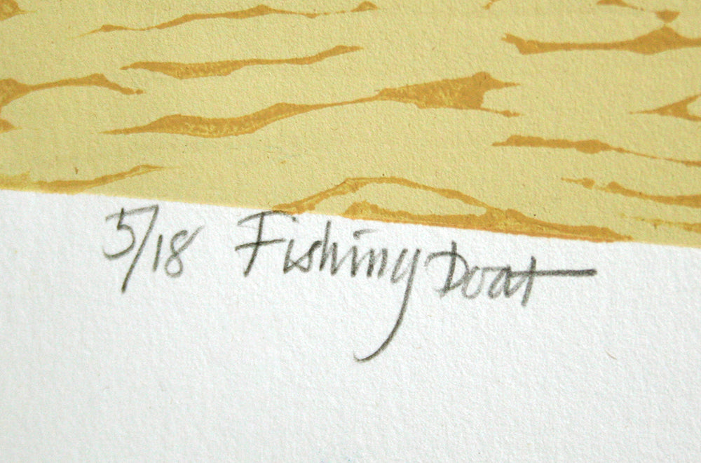Linocut Print - Co Down Fishing Boat