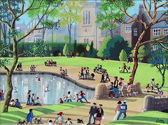 Print - Floating Your Boat in Ward Park, Bangor