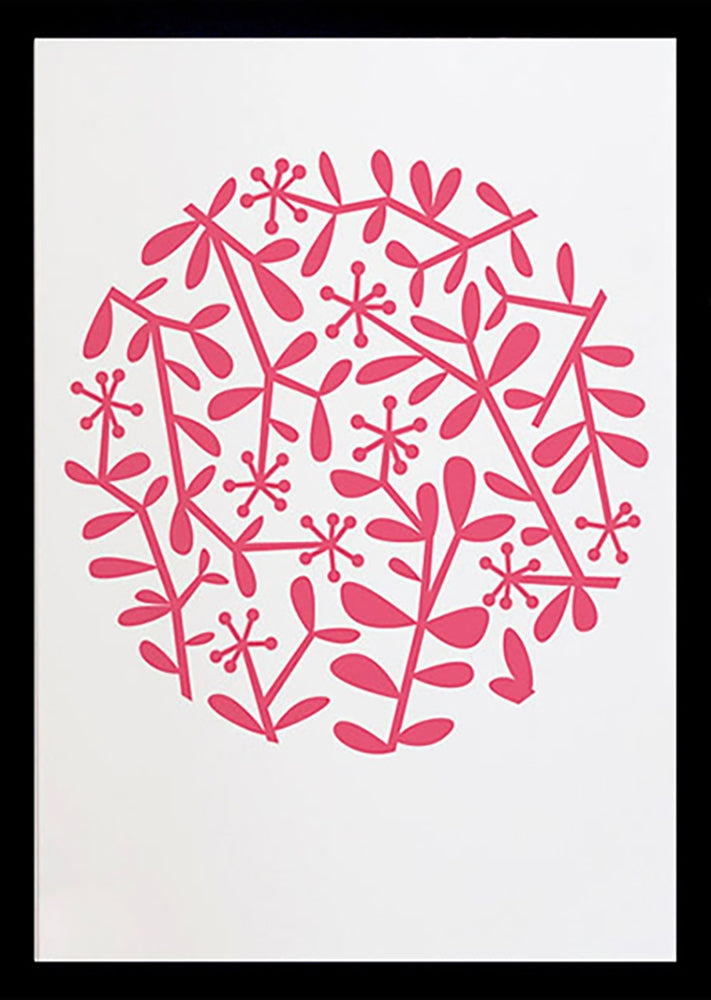 Nature - Flora (Raspberry Sorbet) Black frame