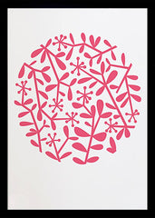 Nature - Flora (Raspberry Sorbet) Black frame