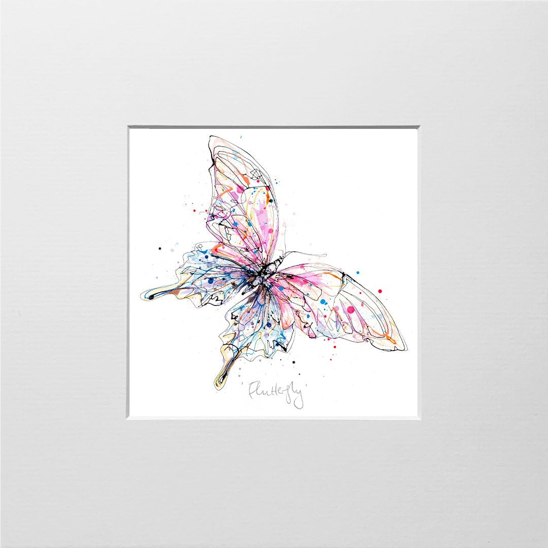 Print Open Edition Animals - Flutterfly-12 x 12-Unframed