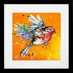 Print Open Edition Animals - Fly High-30 x 30-Black Box Frame (With Mount)