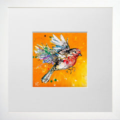 Print Open Edition Animals - Fly High-12 x 12-Small Flat White Frame