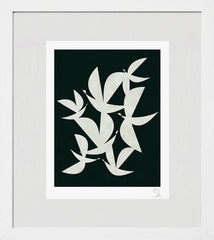 Flying In The Dark White Frame