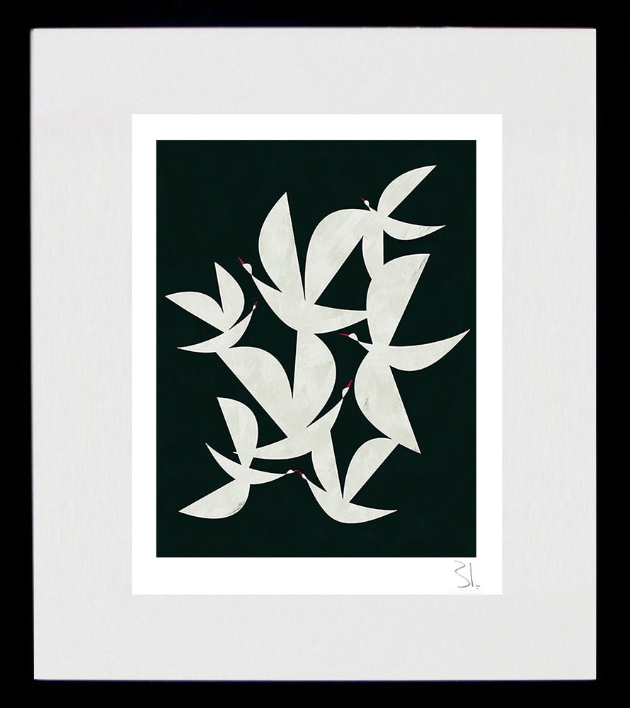 Flying In The Dark Black Frame