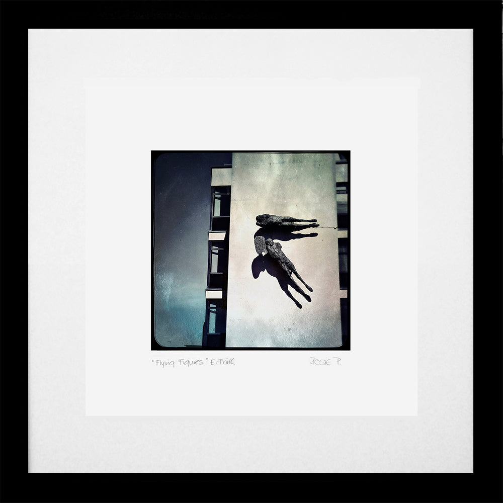Belfast - Flying Figures E. Frink Black Frame (With Mount)