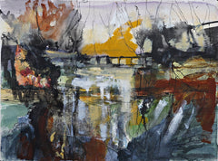 Print - Footbridge Over Lagan Unframed