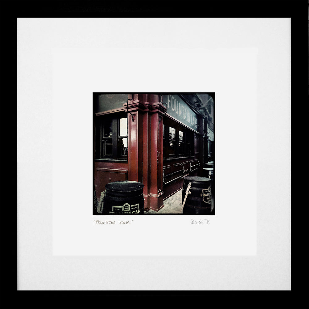 Belfast - Fountain Lane Black Frame (With Mount)