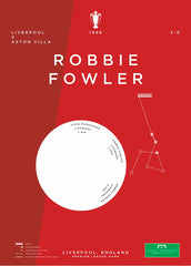 Liverpool - Robbie Fowler vs Aston Villa 1996 Unframed