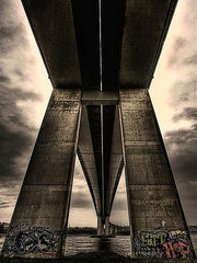 Foyle Bridge, Derry Unframed 30x40