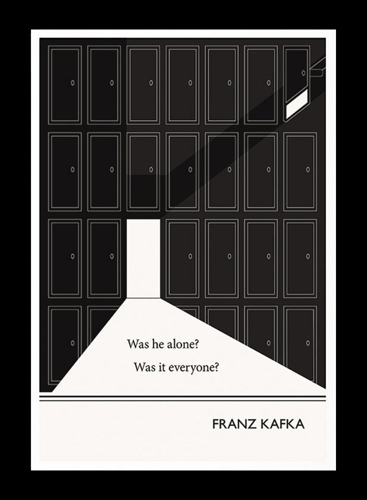 Franz Kafka - Was He Alone? Frame Black