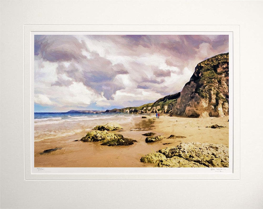 Co Antrim - Fresh Day Whiterocks Portrush Unframed 60x47.5