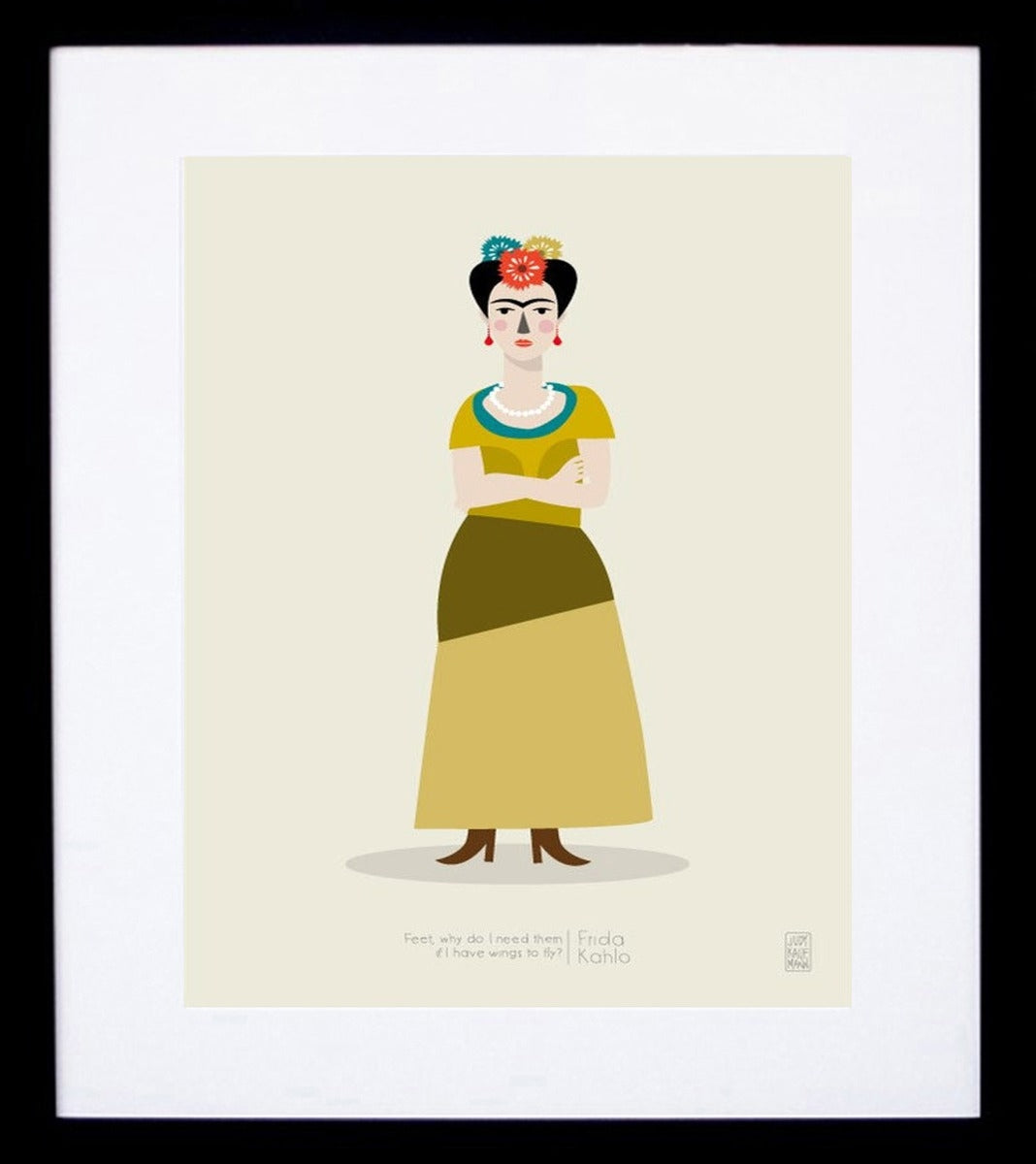 Frida Kahlo Frame Black