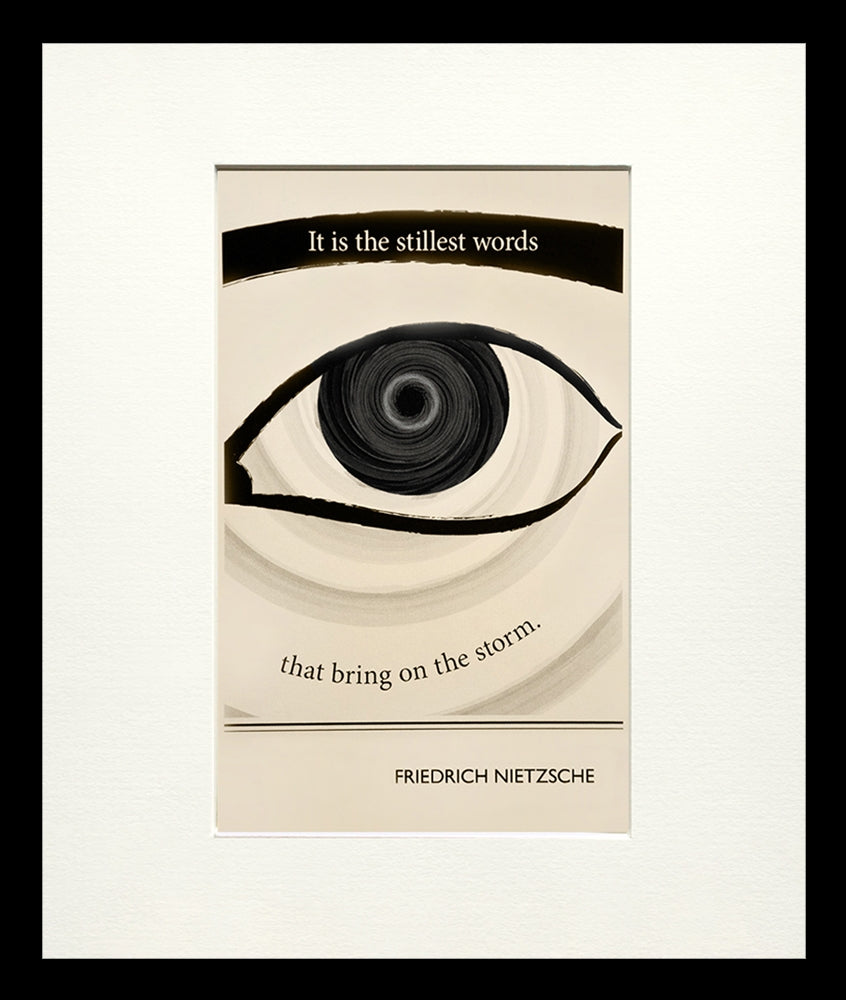 Postcard - Friedrich Nietzsche-Available In One Size Only-Small Flat Black Frame