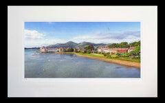 Co Down - The Mournes from Dundrum-71 x 45-Flat Black Frame