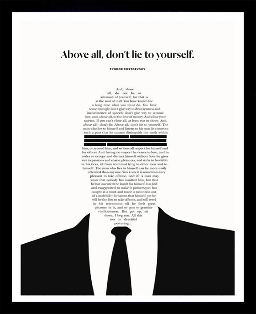 Fyodor Dostoevsky - Don't Lie Black Box Frame