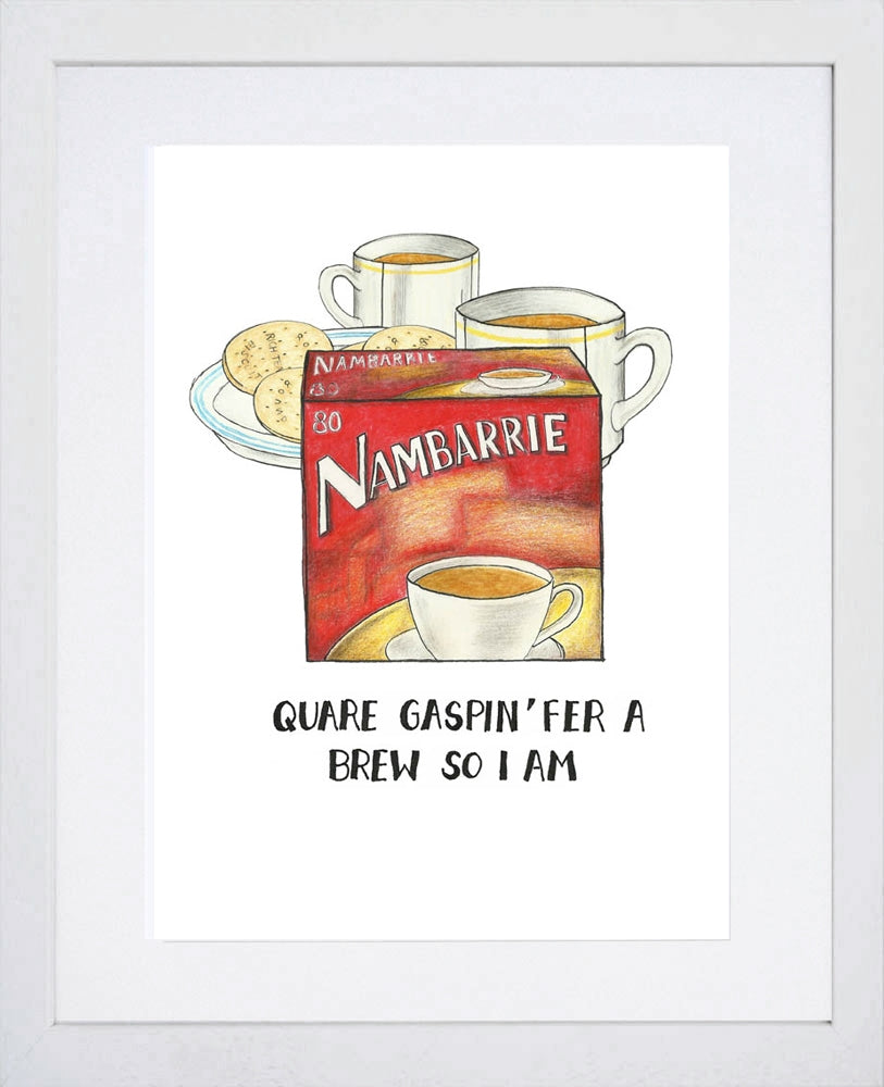 Drinks - Nambarrie Tea-A4 -White Box Frame