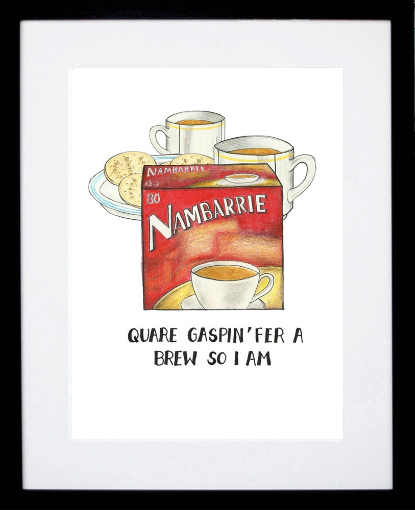 Drinks - Nambarrie Tea-A4 - Black Box Frame