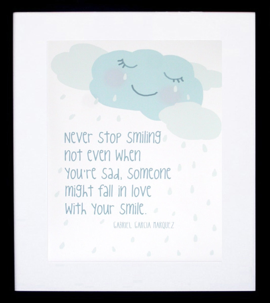 Never Stop Smiling Framed