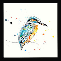 Print Open Edition Animals - Gaze-30 x 30-Black Box Frame (No Mount)