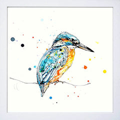 Print Open Edition Animals - Gaze-30 x 30-White Box Frame (No Mount)