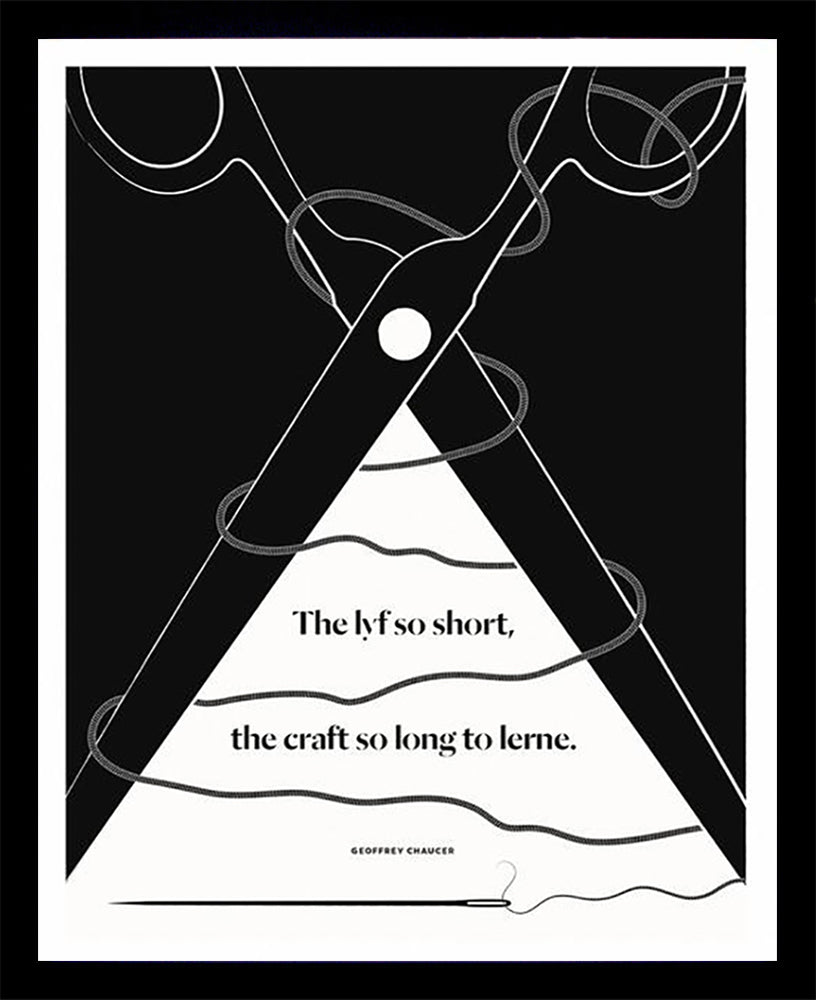 Geoffrey Chaucer - The Lyf So Short Black Box Frame