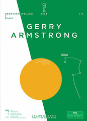 Northern Ireland - Gerry Armstrong vs Spain 1982 Unframed