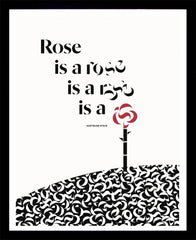 Gertrude Stein - Rose Black Box Frame