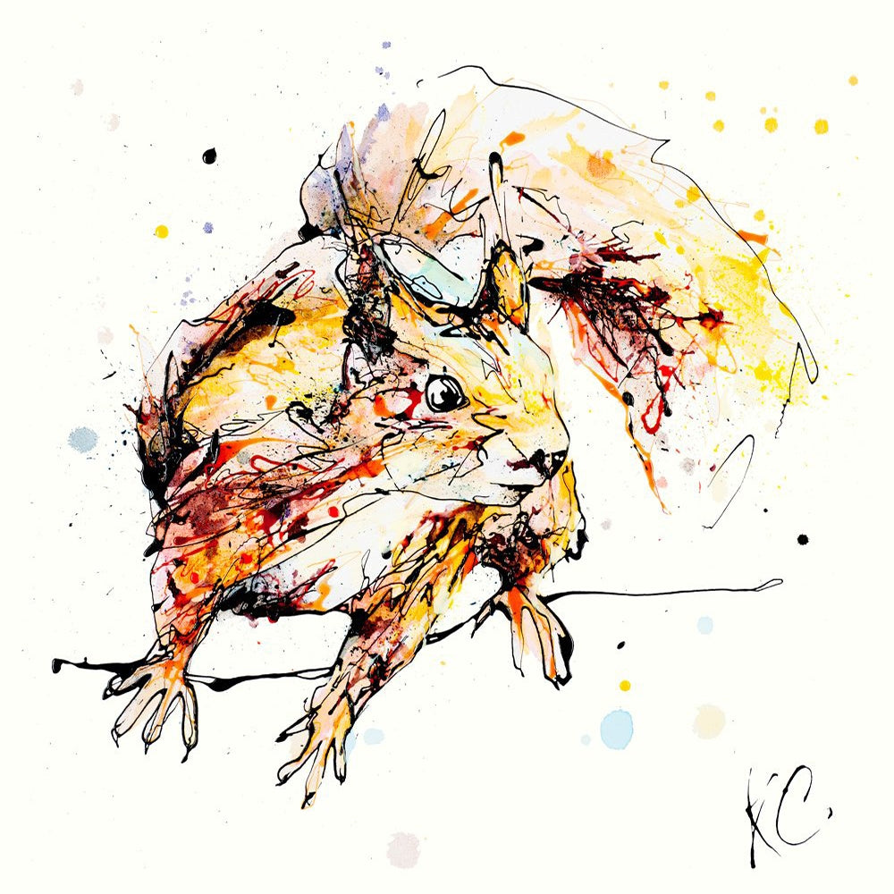 Print Open Edition Animals - Get Set Go-30 x 30-Unframed