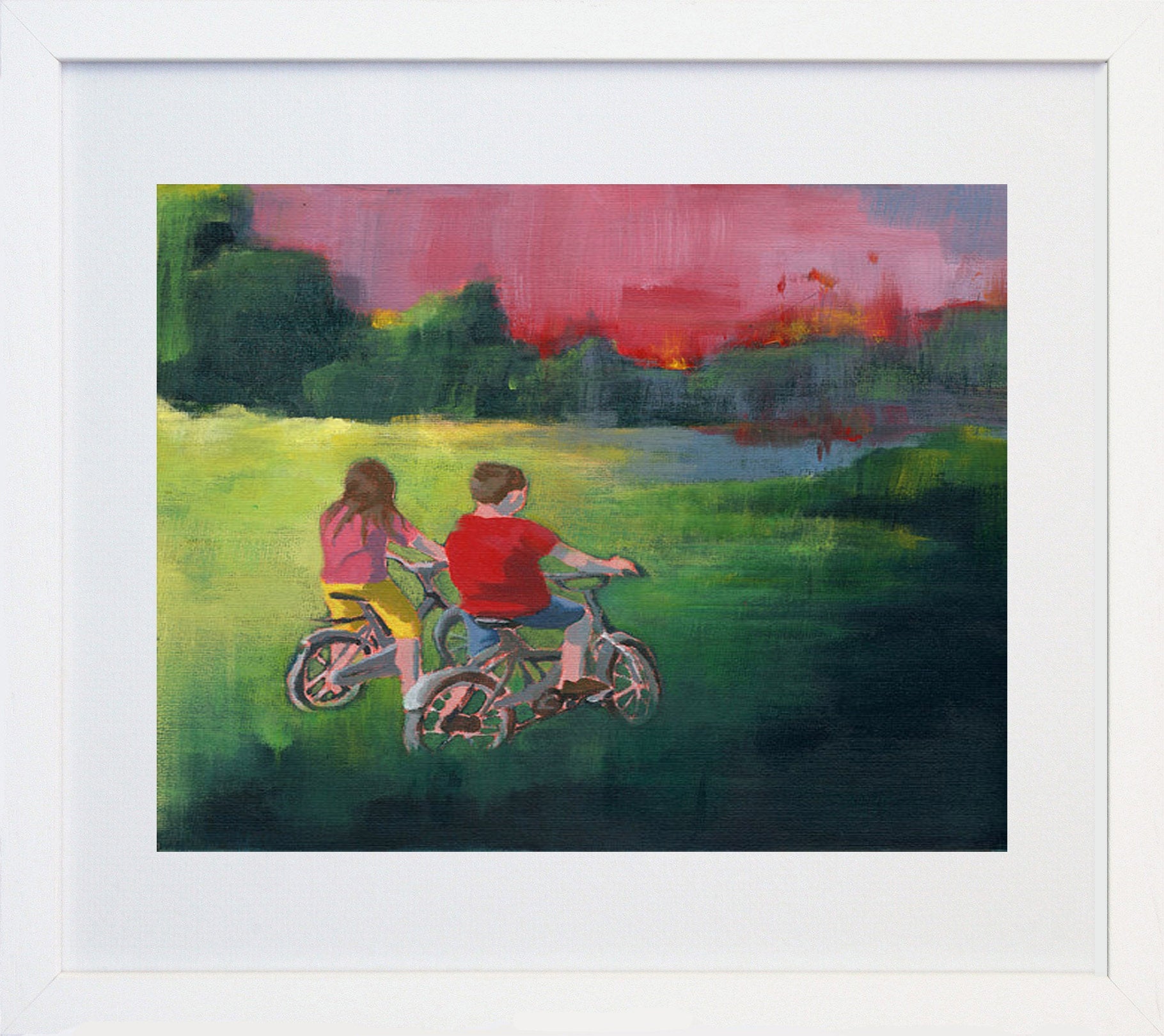 Getting Close White Frame