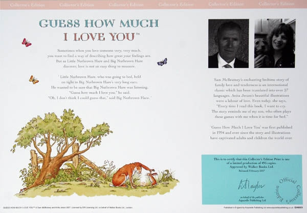 Print - Guess How Much I Love You AJ9001