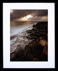 Giant's Causeway Evening Black Frame