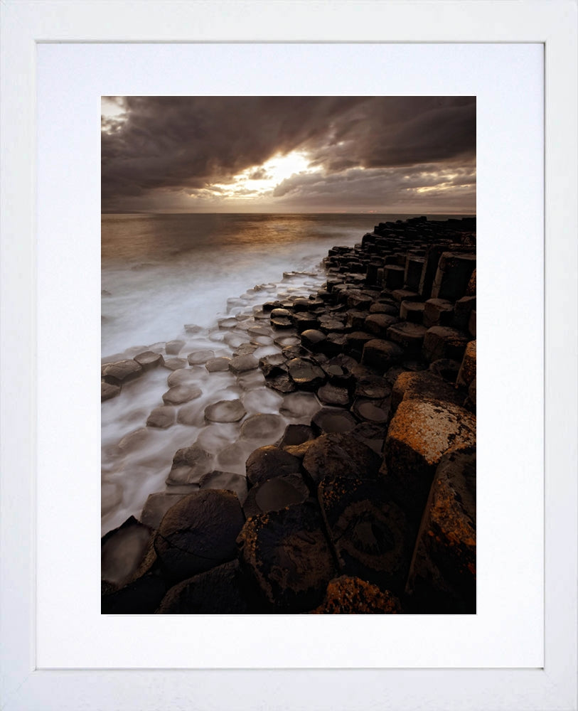 Co Antrim - Giant's Causeway Evening Frame White