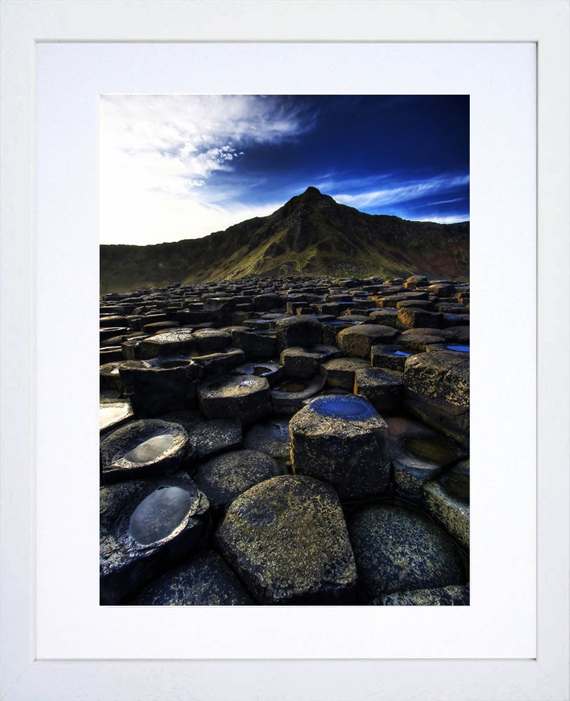 Co Antrim - Giant's Causeway First Light Frame White