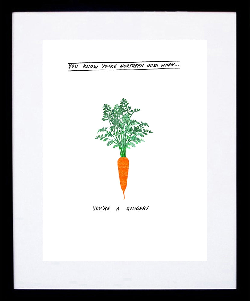 Northern Irish - Ginger Black Frame