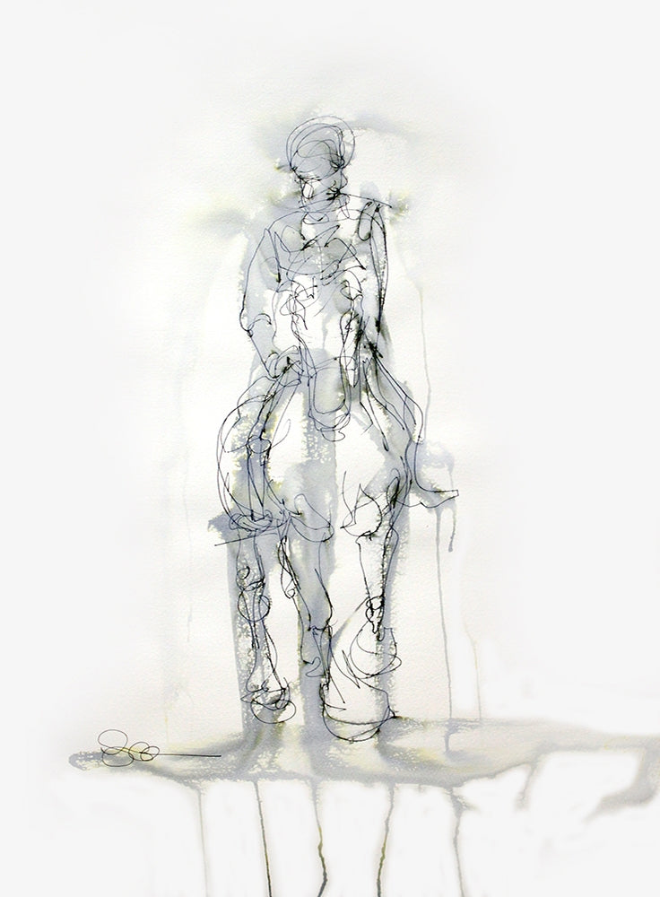 Original - Girl On Horse Unframed