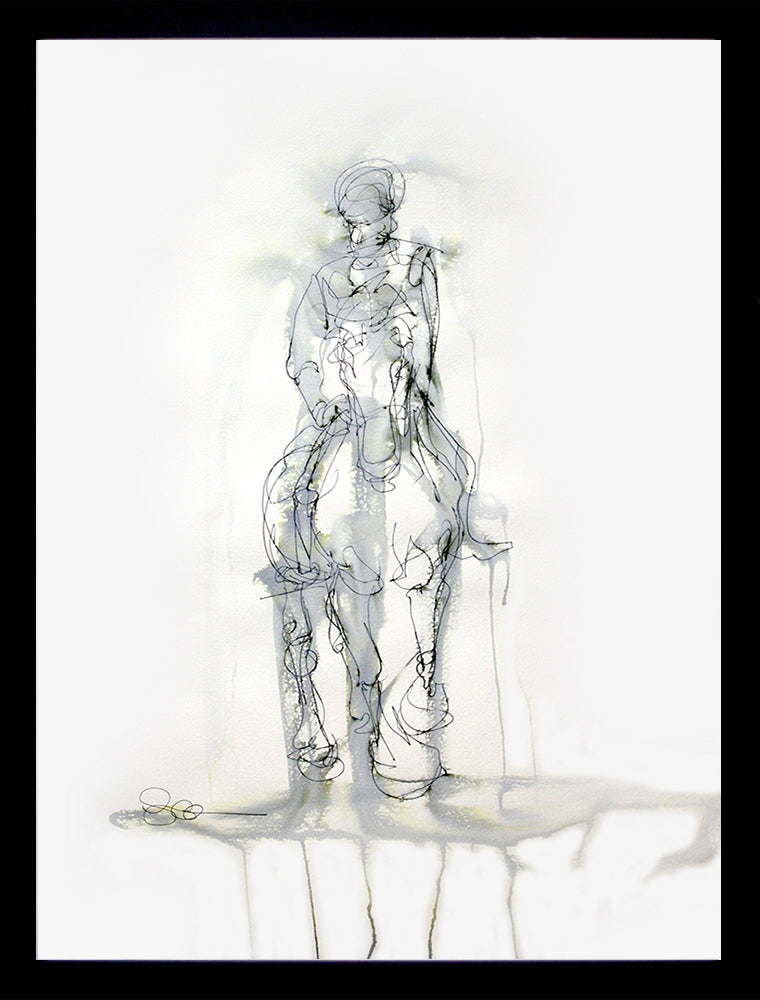 Original - Girl On Horse Framed