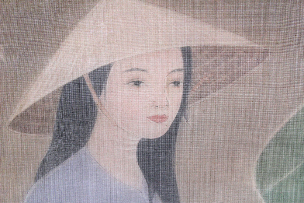 Girl With Lotus Flowers