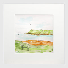 Glenariff Small Flat White Frame