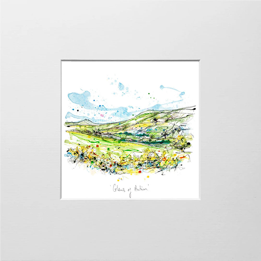 Print Open Edition Landscape - Glens Of Antrim-12 x 12-Unframed